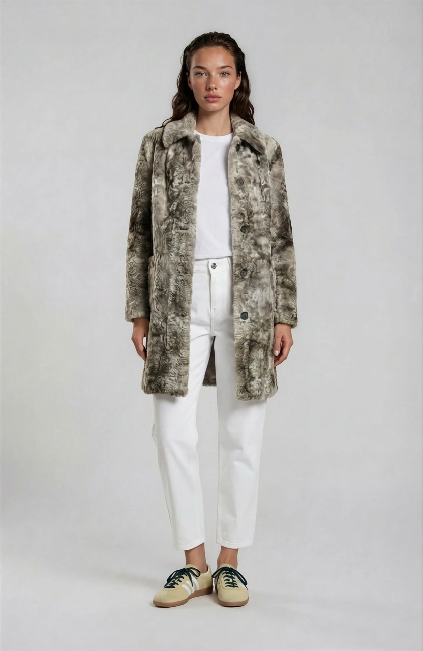 מעיל פרווה טי שירט