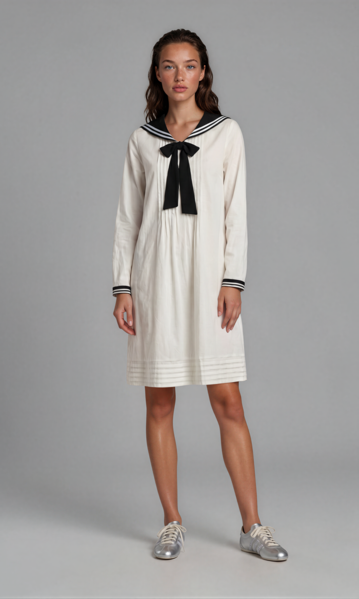 WHITE SAILOR DRESS