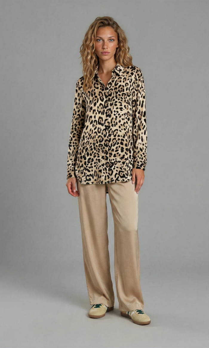 LEOPARD BUTTONED SHIRT